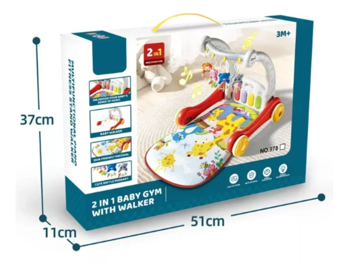 Baby Gym With Walker 2in1