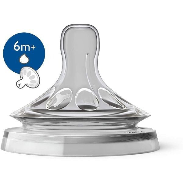 Philips Avent Natural Nipple – Thick Feed (6m+)
