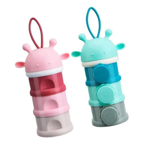 Portable Multi-Layer Baby Formula & Snack Dispenser