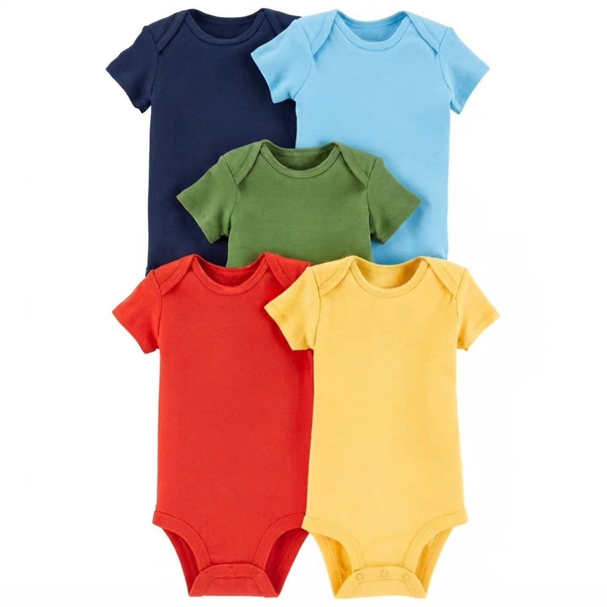 5-Pack Baby Short-Sleeve Bodysuits