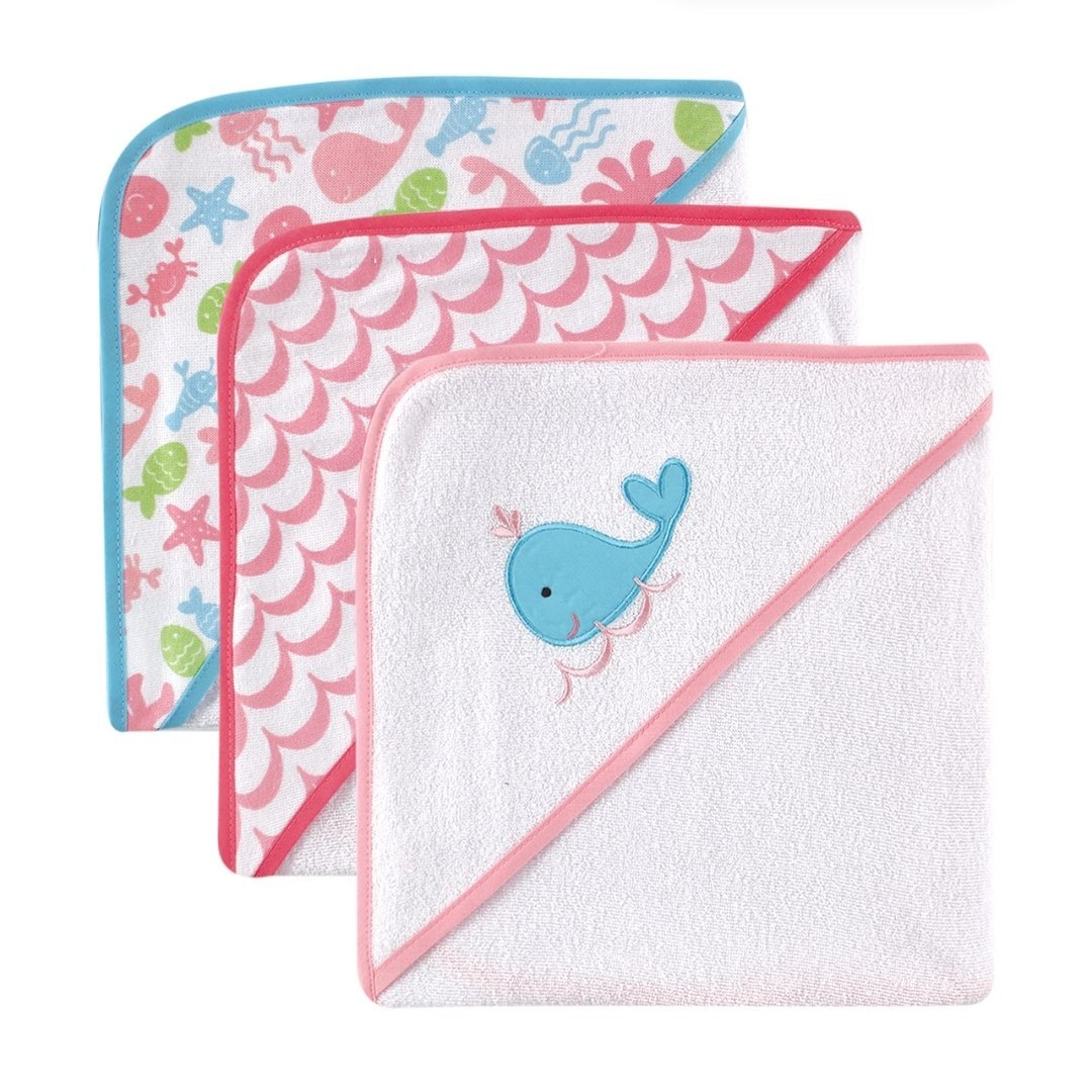 Hudson Baby 3-Pack Knit Terry Hooded Towels – Outer Space