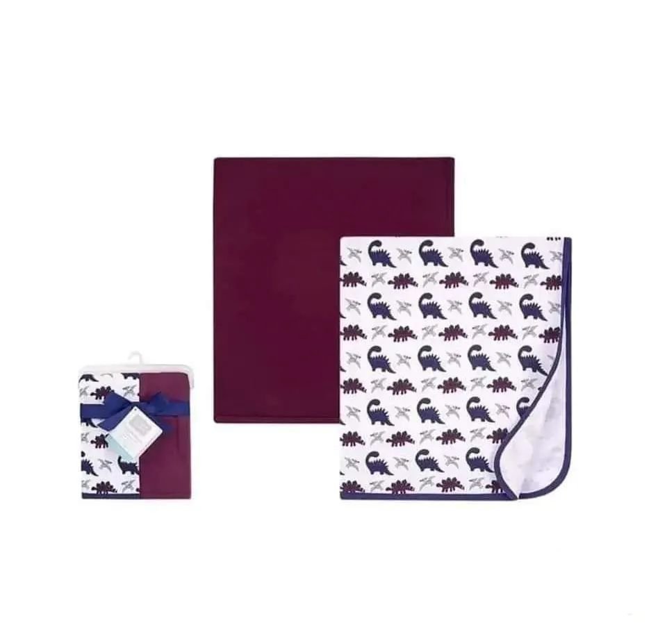 Hudson Baby 2pcs Interlock Blanket