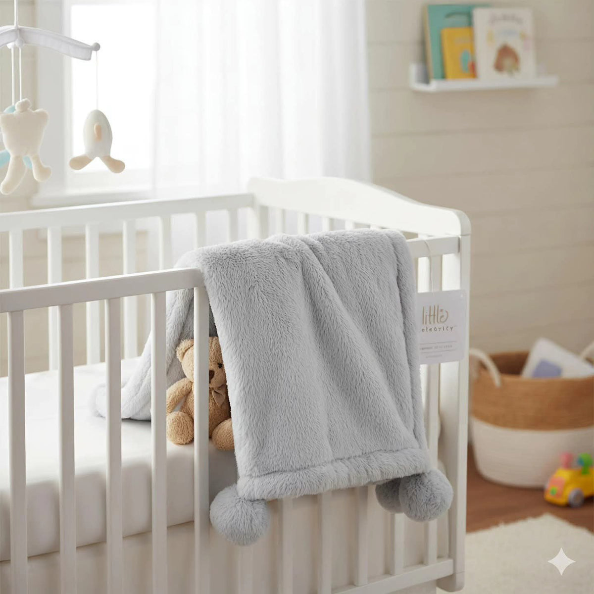 Little Celebrity Faux Fur Baby Blanket