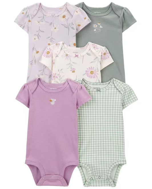 Cotton Baby Bodysuit Set