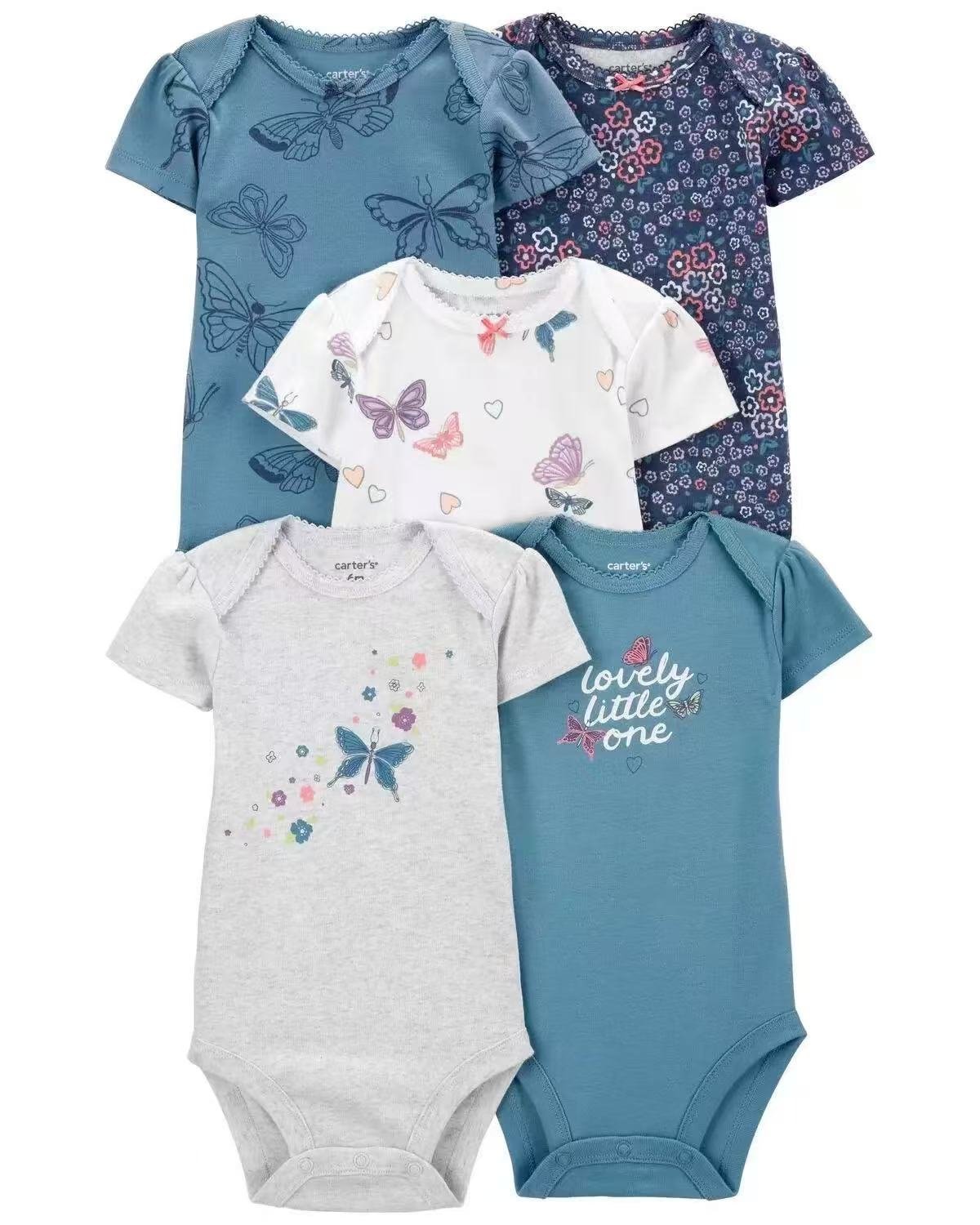 Cotton Baby Bodysuit Set