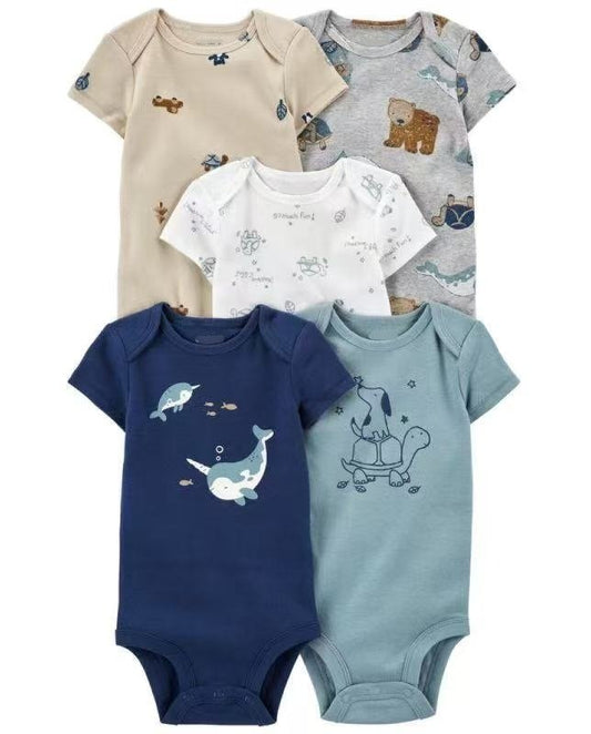 Cotton Baby Bodysuit Set