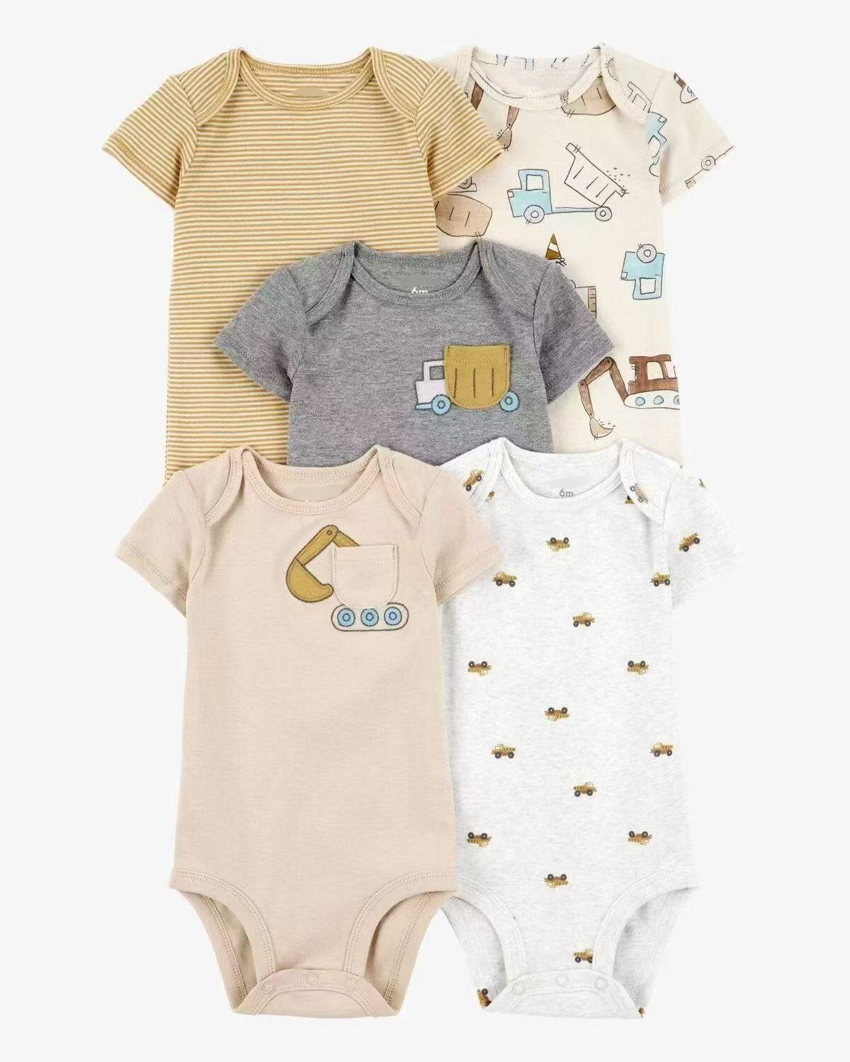 Cotton Baby Bodysuit Set