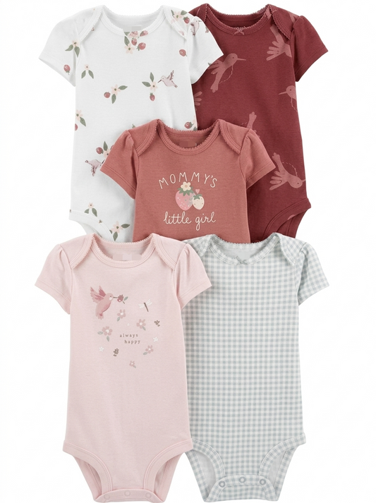 Cotton Baby Bodysuit Set