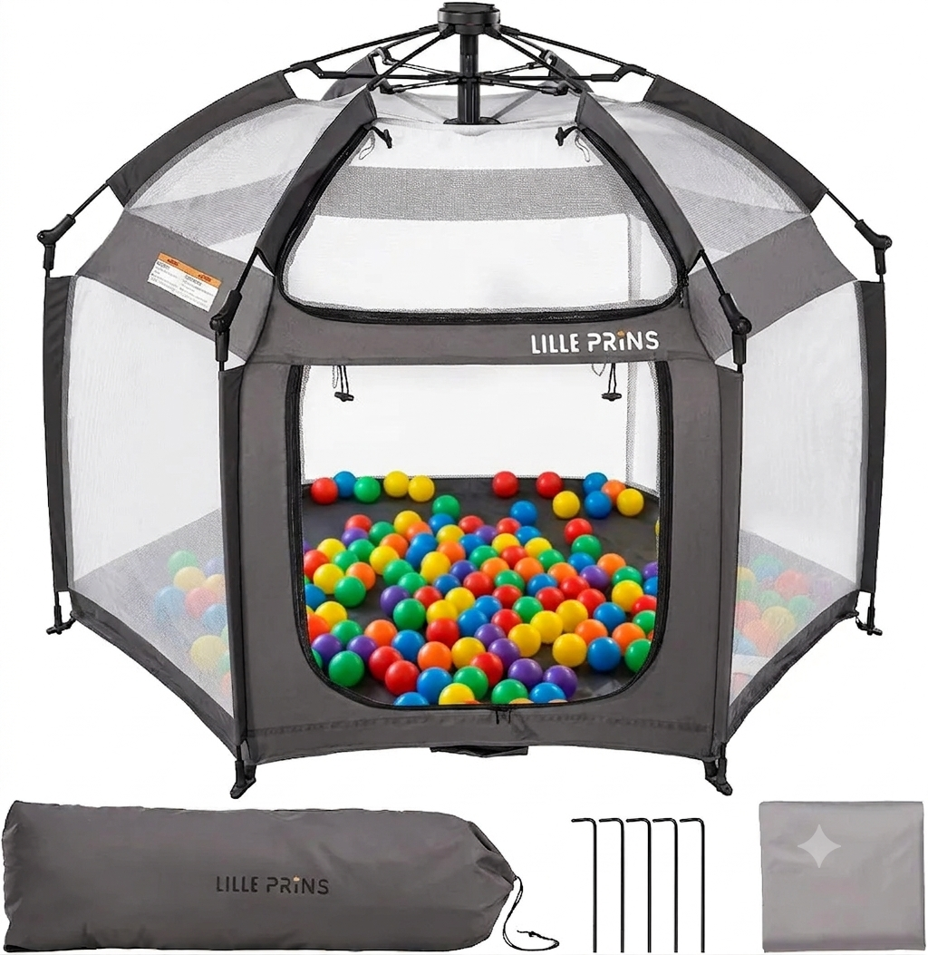The ultimate 2-in-1 playpen &amp; ball pit (with 50 balls)