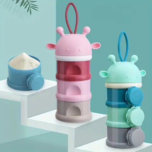 Portable Multi-Layer Baby Formula &amp; Snack Dispenser
