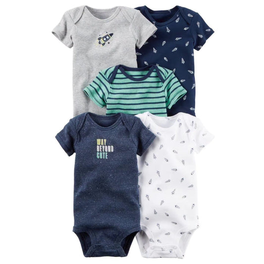 5-Pack Baby Short-Sleeve Bodysuits