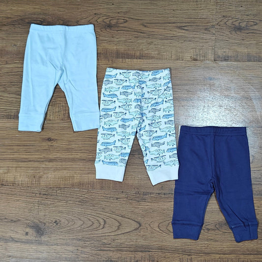 3-Piece Baby Cotton Leggings Set
