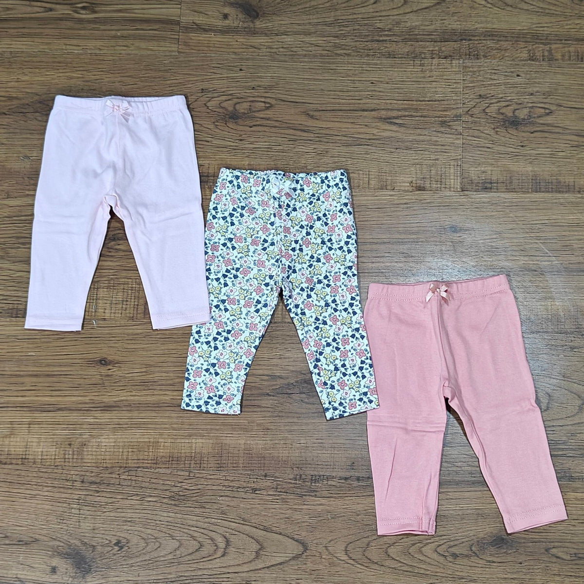 3-Piece Baby Cotton Leggings Set