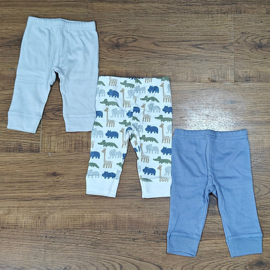 3-Piece Baby Cotton Leggings Set