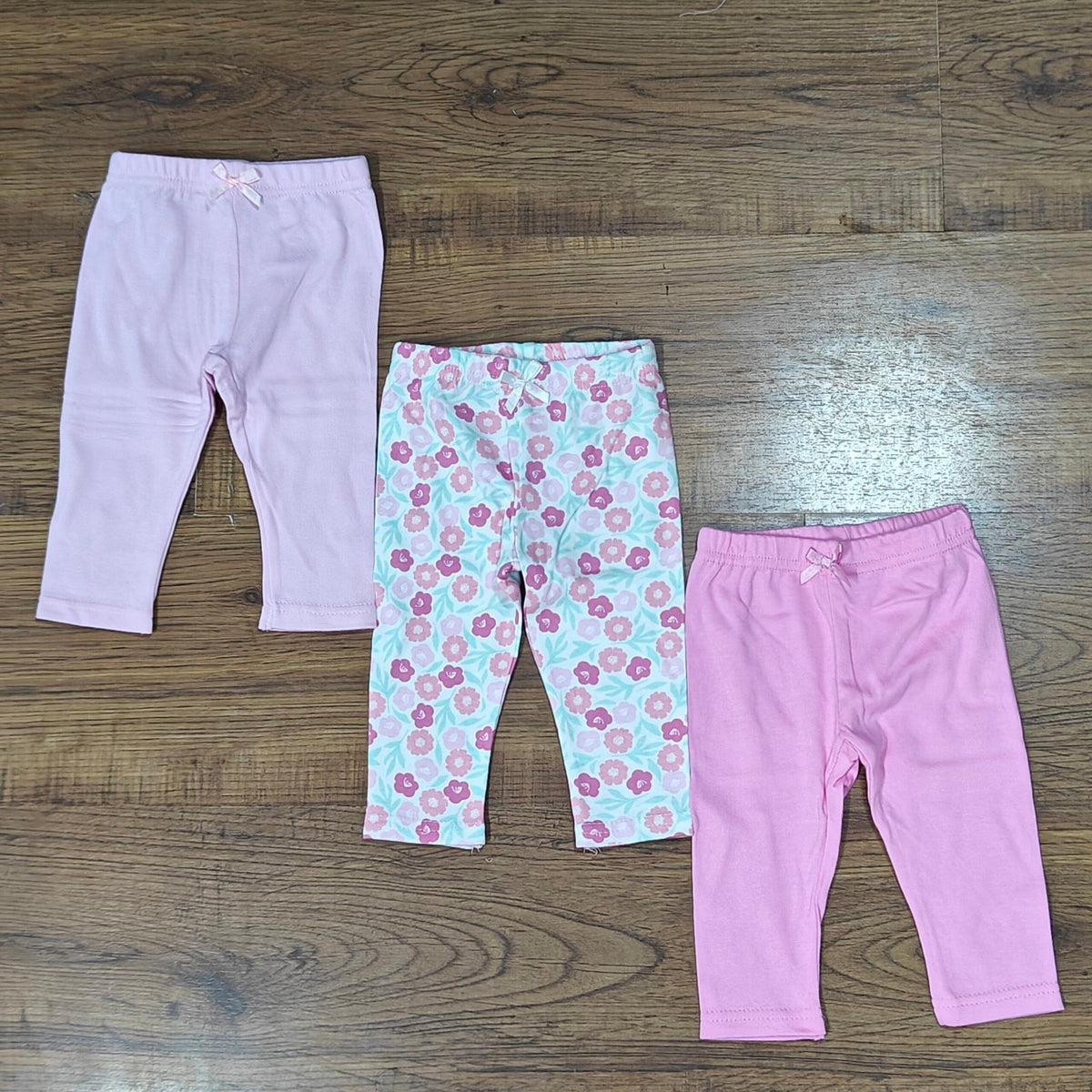 3-Piece Baby Cotton Leggings Set