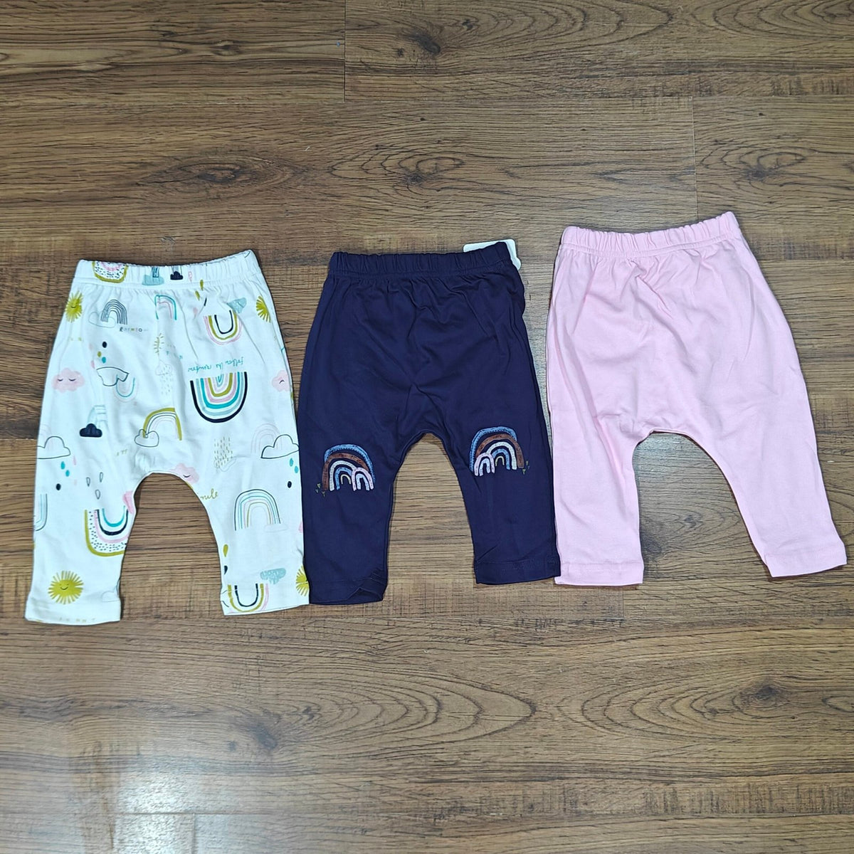 3-Piece Baby Cotton Leggings Set