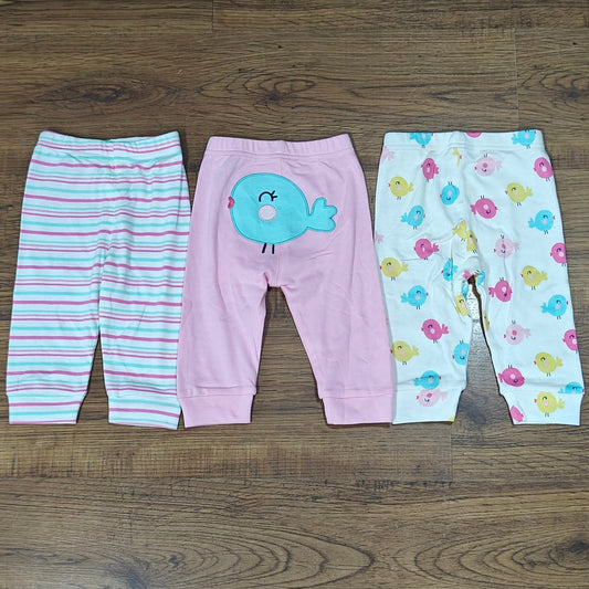 3-Piece Baby Cotton Leggings Set