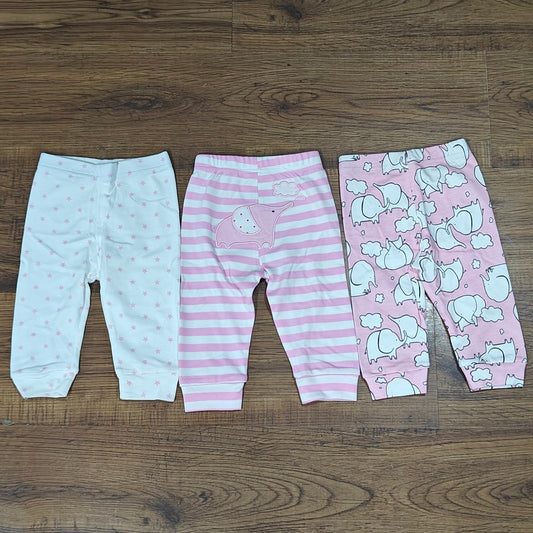 3-Piece Baby Cotton Leggings Set