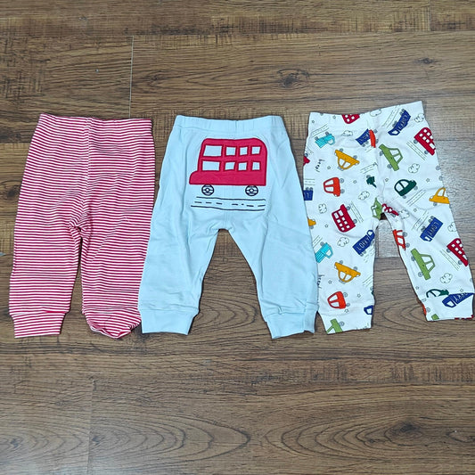 3-Piece Baby Cotton Leggings Set