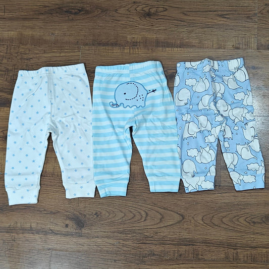 3-Piece Baby Cotton Leggings Set