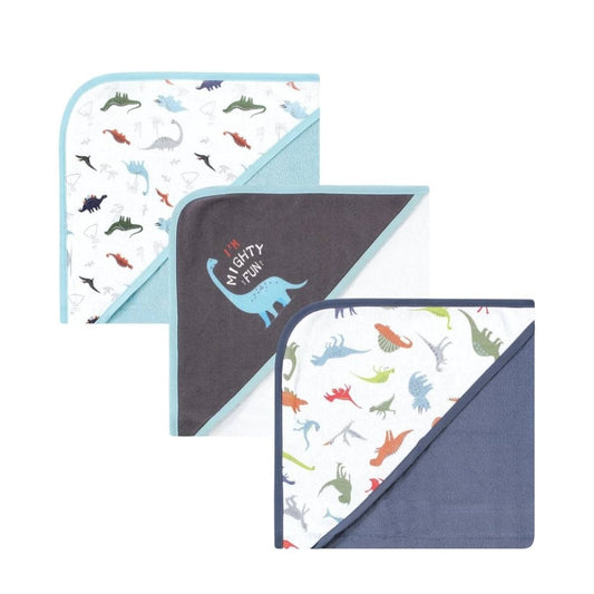 Hudson Baby 3-Pack Knit Terry Hooded Towels – Outer Space