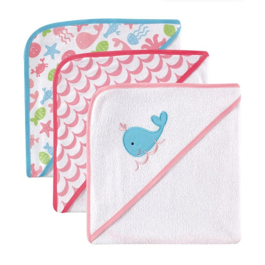 Hudson Baby 3-Pack Knit Terry Hooded Towels – Outer Space