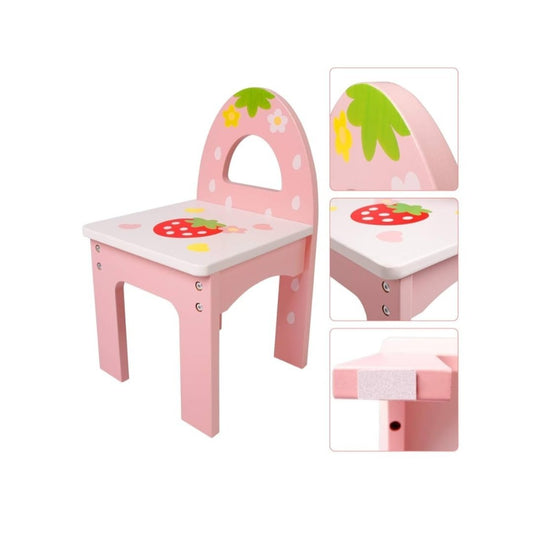 Sweet Strawberry Wooden Toddler Chair