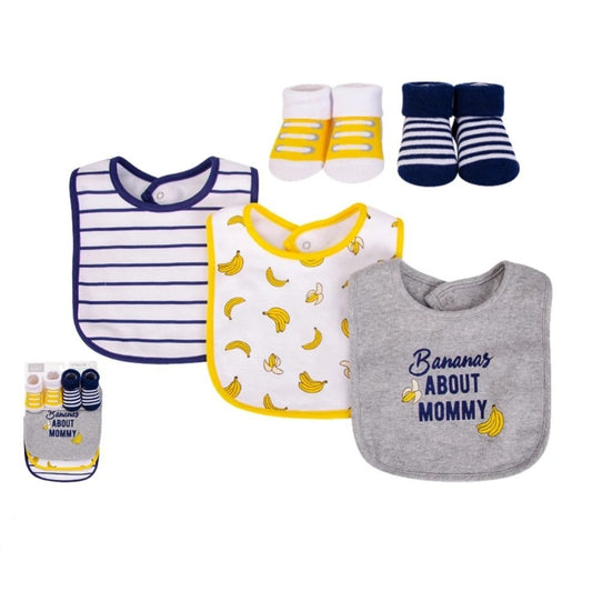 Cotton Bibs With Socks