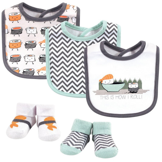 Cotton Bibs With Socks