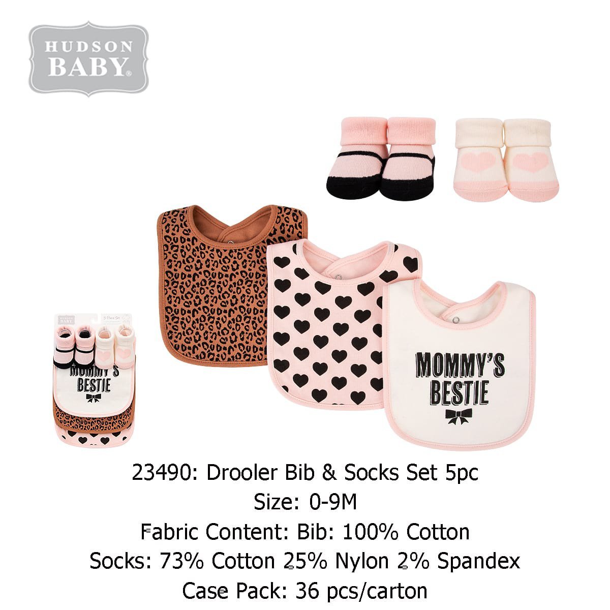 Cotton Bibs With Socks