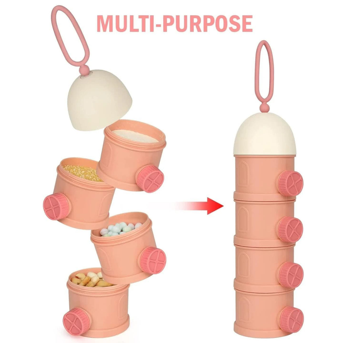 Travel Formula Milk Container (4 Layers)