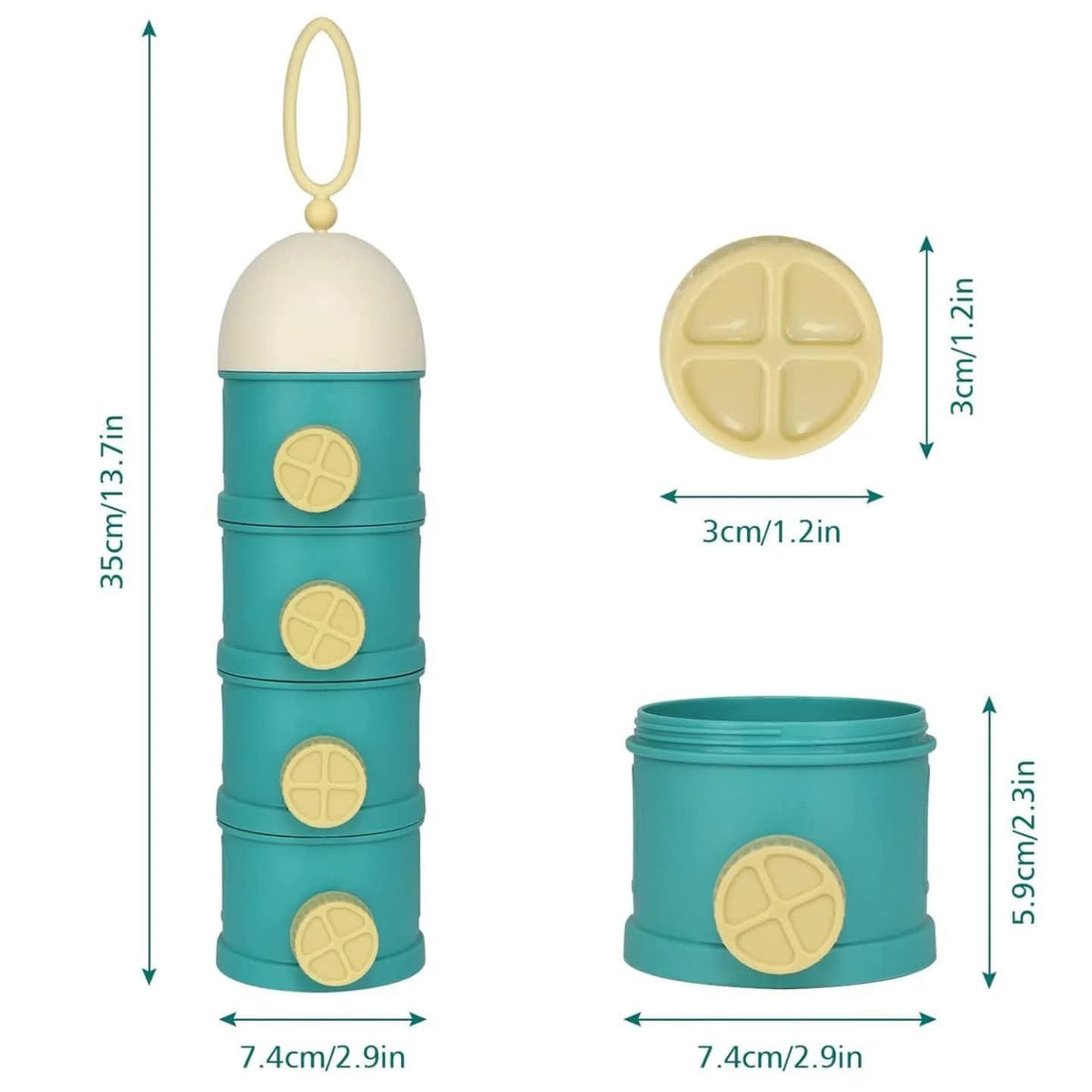 Travel Formula Milk Container (4 Layers)