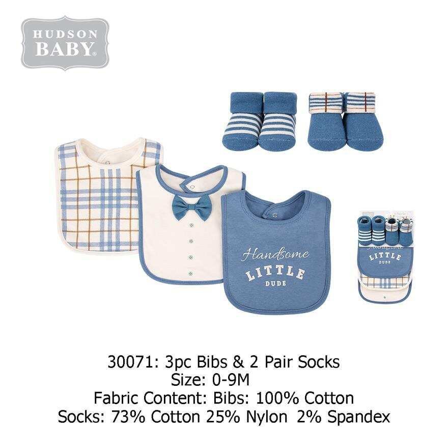 Cotton Bibs With Socks