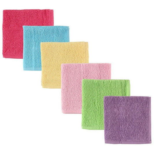 Luvable Friends Super Soft Cotton Washcloths, Pink