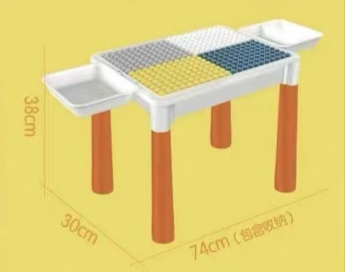 Multi-Functional Kids' Activity &amp; Building Table (121 PCS)