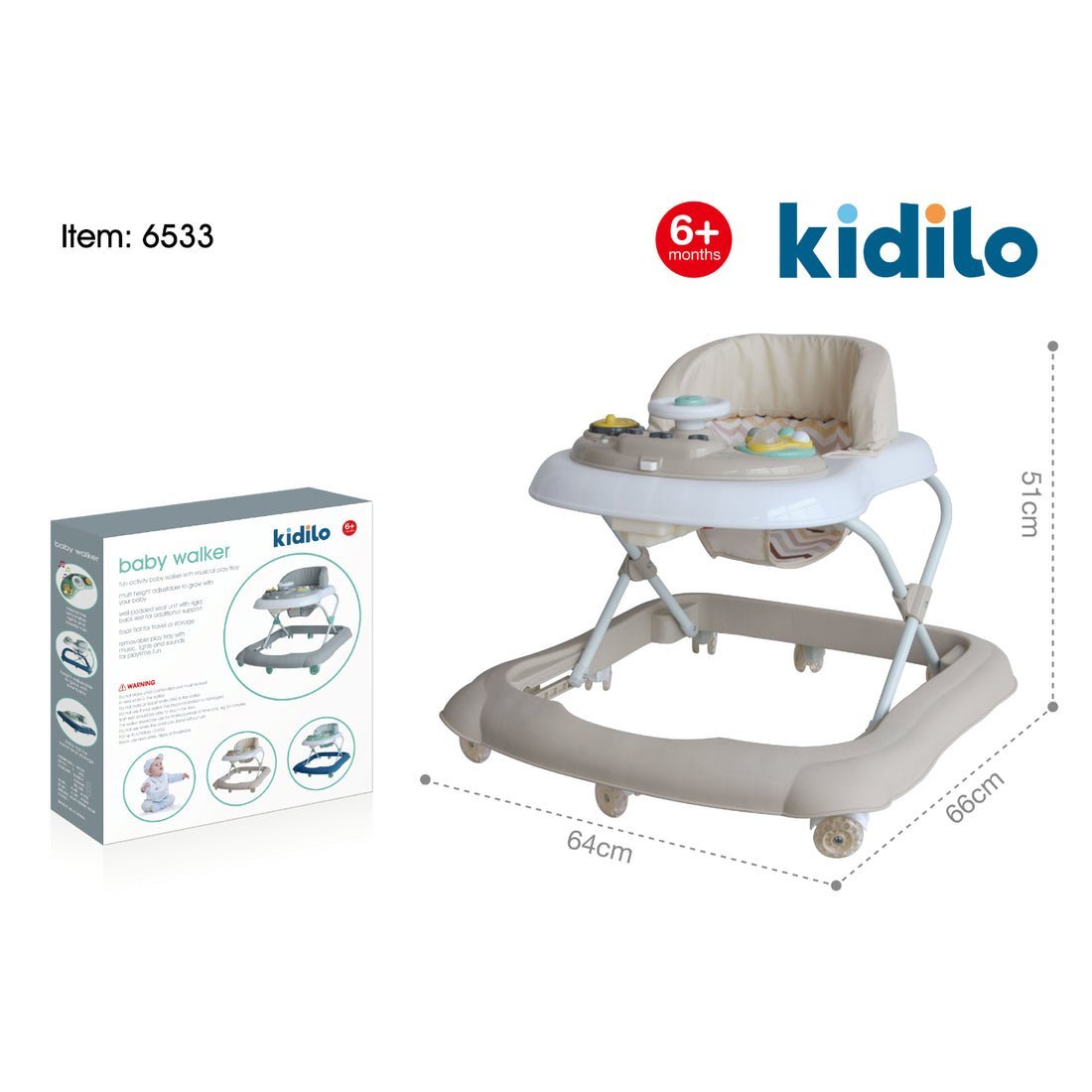 Kidilo Baby Walker