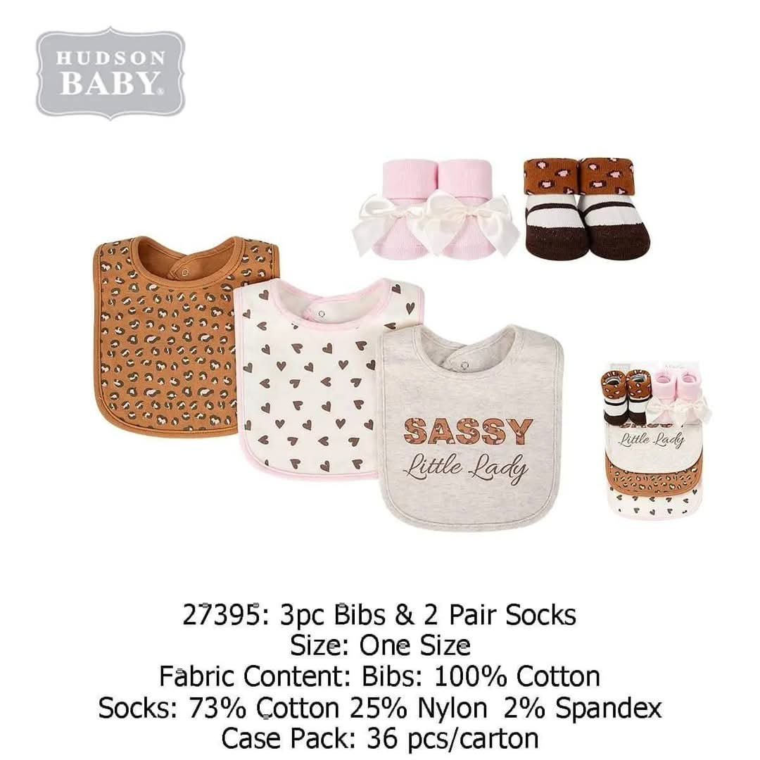 Cotton Bibs With Socks