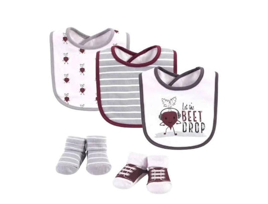 Cotton Bibs With Socks